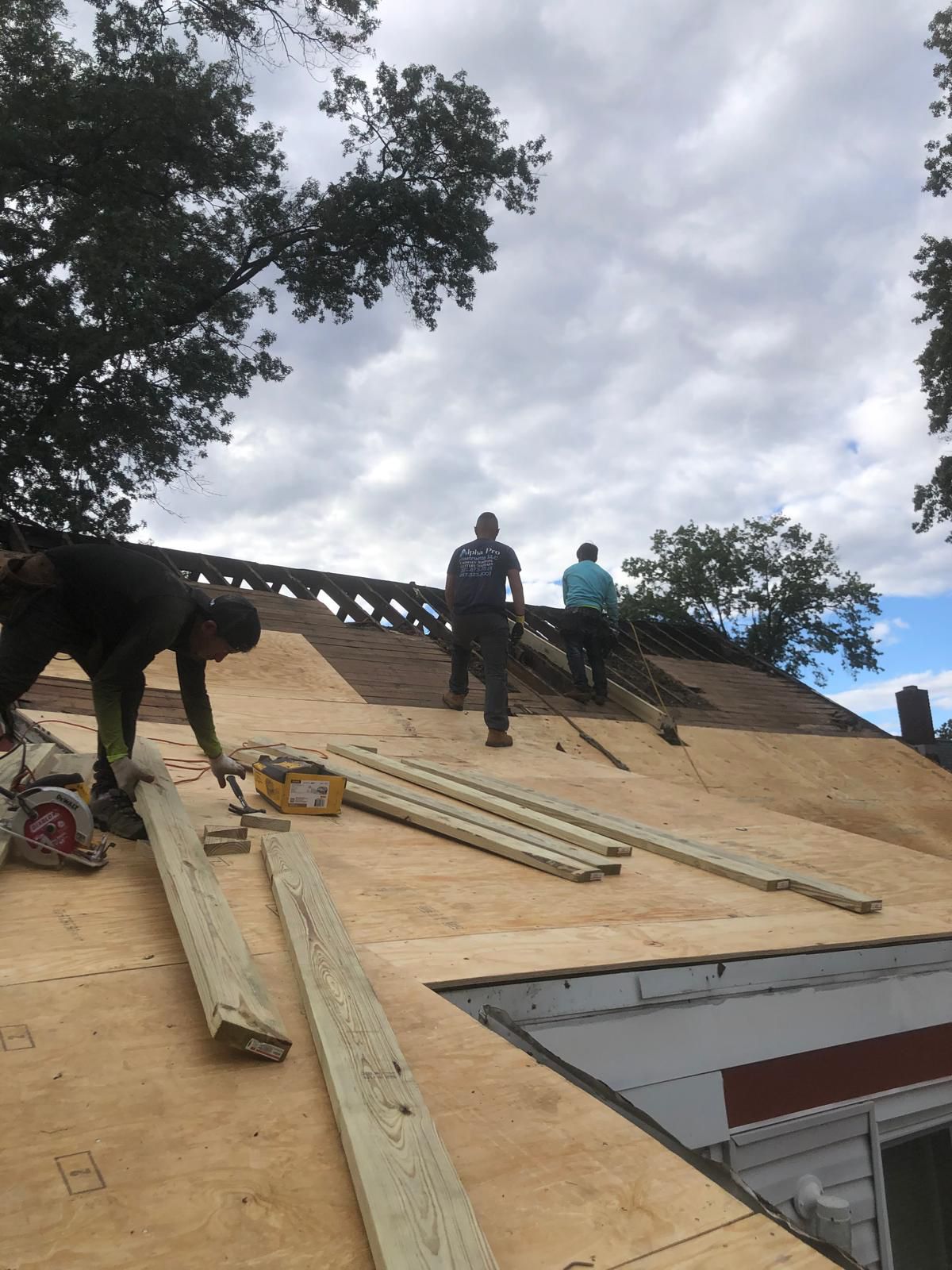 Storm-damage roof tear-off and emergency replacement in Clifton NJ — full insurance documentation
